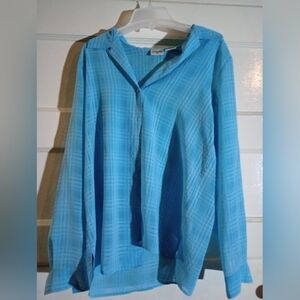 Liz Baker 14 tall sheer women's top